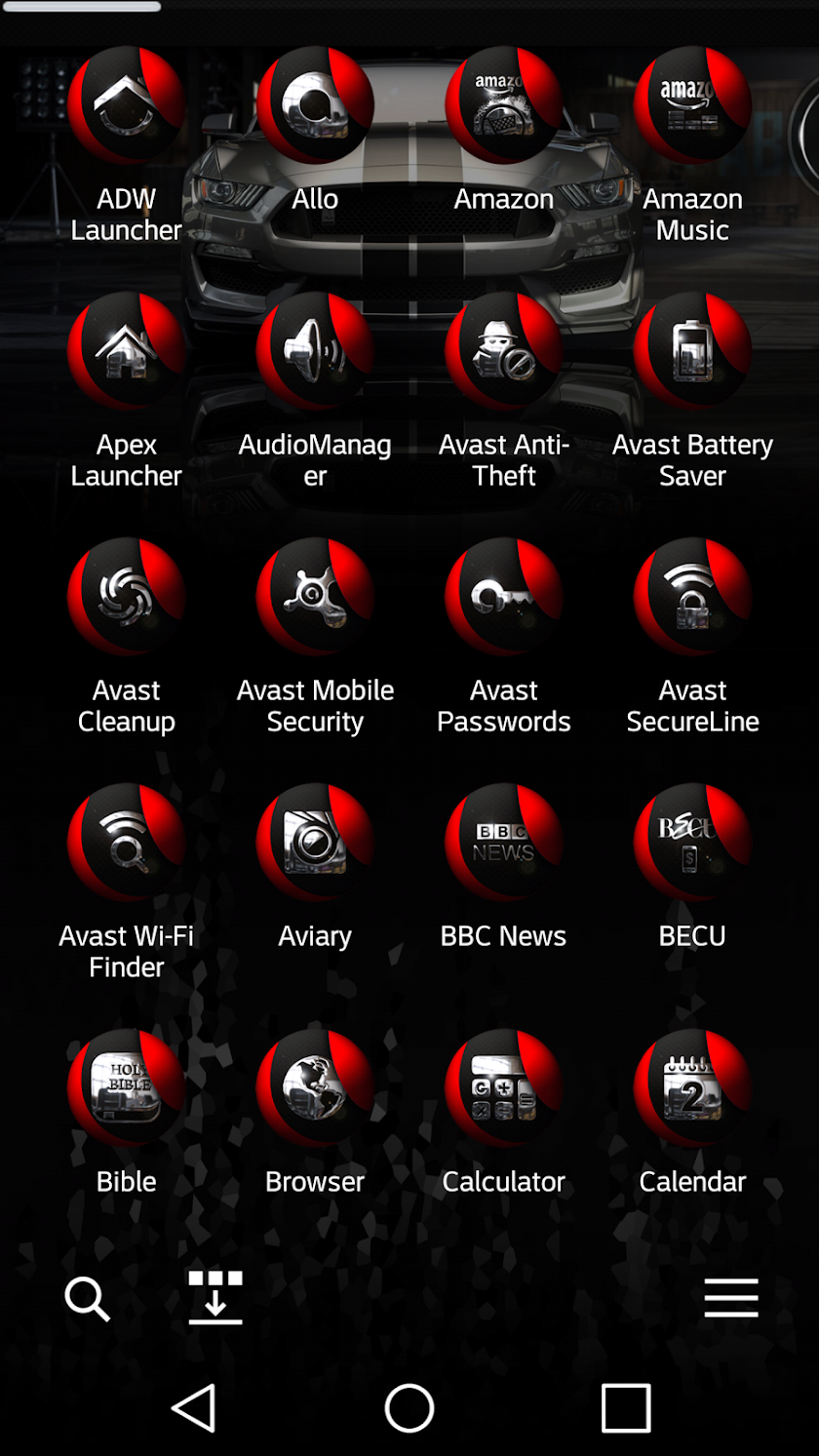 Orbzz Red Icon Pack Screen 2