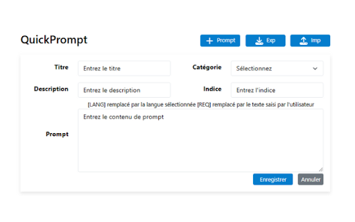 QuickPrompt screenshot 2