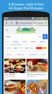 X Browser: Light & Fast - Super fast and Powerful Screenshot