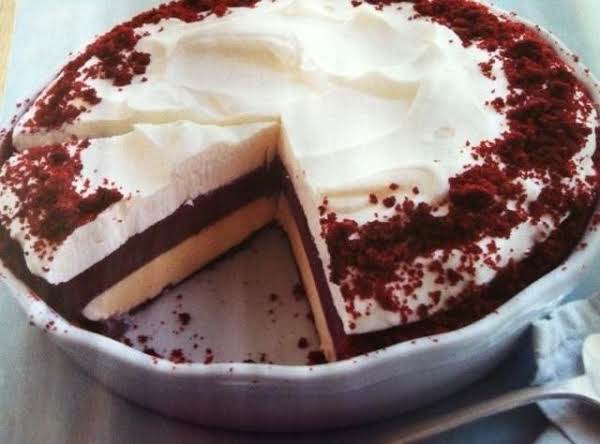 Red Velvet-Blueberry Ice Cream Pie_image