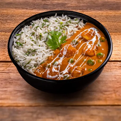 Mutter Paneer Rice Bowl