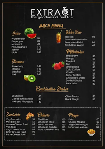 Extract menu 