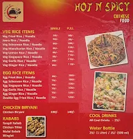Hot N Spicy menu 1