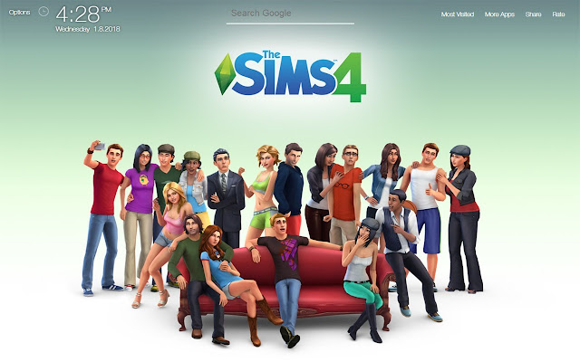 The Sims 4 Game FullHD New Tab Wallpapers