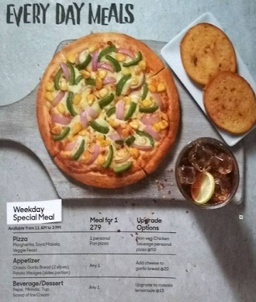 Pizza Hut menu 