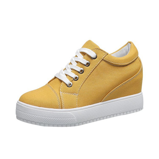 Title 1, Breathable White Womens Casual Canvas Shoes wi...