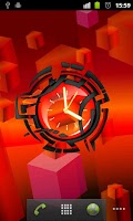 Futuristic Clock live wallpape Screenshot