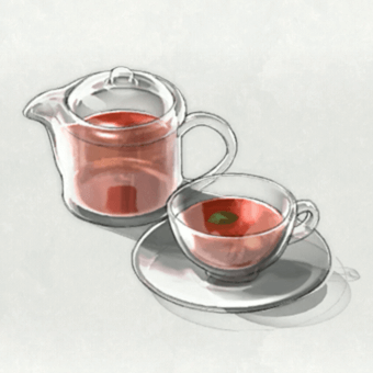 朝摘みハーブティ