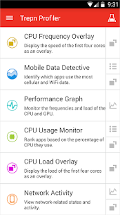 Trepn Profiler Screenshot