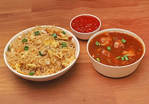 Chicken Manchurian Fried Rice