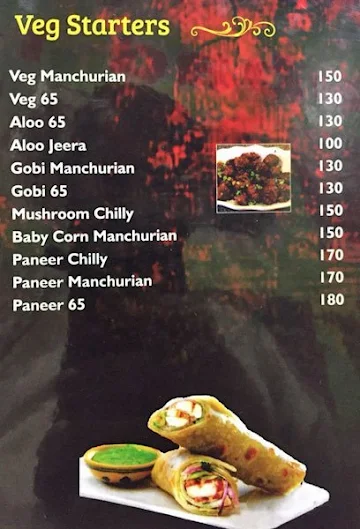 Hyderabadi Tandoor menu 