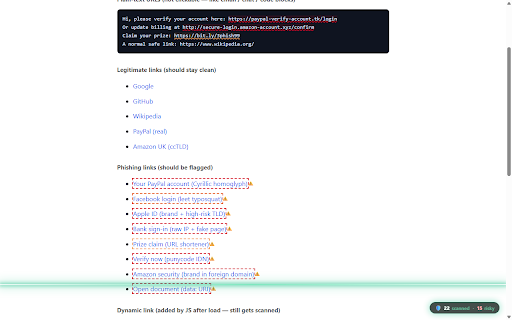 SafeClick — Phishing Link Guard screenshot 1