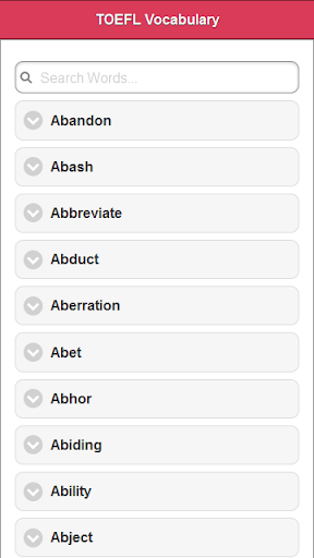 TOEFL Vocabulary