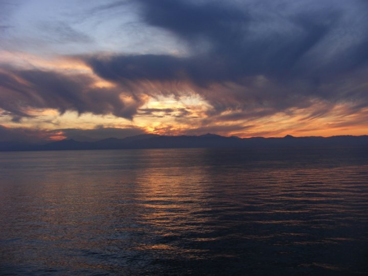 Tramonto dalla nave di albertolecchi