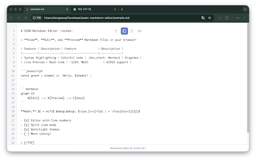 SSEM Markdown Editor screenshot 3