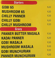 Sri Muthu Kumar Veg Hotel menu 2