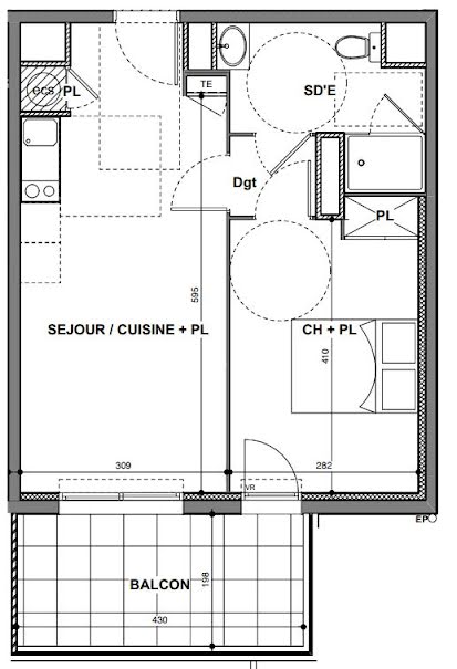 Vente appartement 2 pièces 39 m² à Nimes (30000), 194 500 €