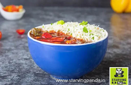 Chilli Soya Chaap Gravy + Fried Rice