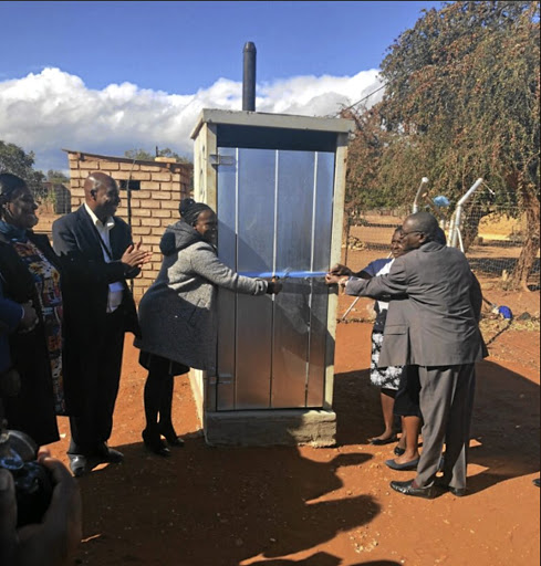 Vhembe district's mayor Florence Radzilani cuts the ribbon for toilets handover in Limpopo, sparking social media backlash over the event.