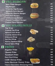 The King Burger menu 2