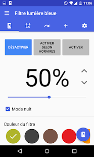  Filtre lumière bleue – Vignette de la capture d'écran  