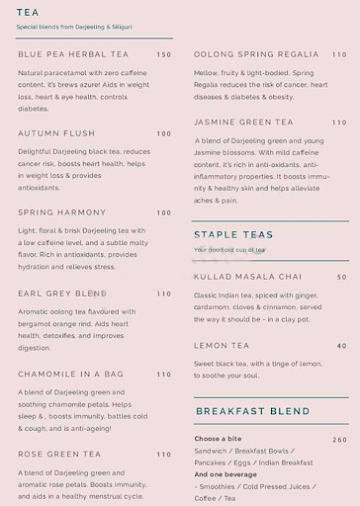 Daly Cafe menu 