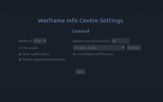 Warframe Info Centre Preview image 1