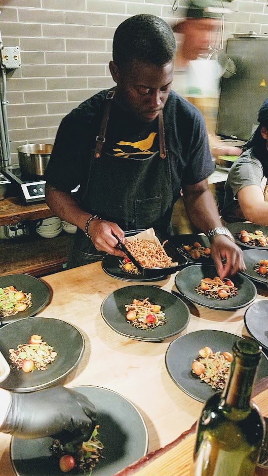 Langbaan Chefs Who Inspire Dinner with Edouardo Jordan of Salare and Junebaby, a collaboration with Chef Earl Ninsom of Langbaan to benefit Farestart