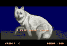 El perro de la escena inicial del juego Shadow Dancer