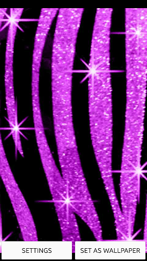 Zebra Bling Live Wallpaper