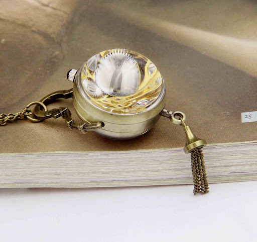 Title 4, Crystal ball mechanical pocket watch. Experienc...
