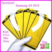 Kính Cường Lực Samsung A9 2018 Full Màn Hình, Ảnh Thực Shop Tự Chụp, Tặng Kèm Bộ Giấy Lau Kính Taiyoshop5