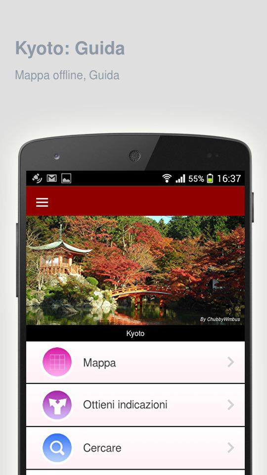 Android application Kyoto: Offline travel guide screenshort