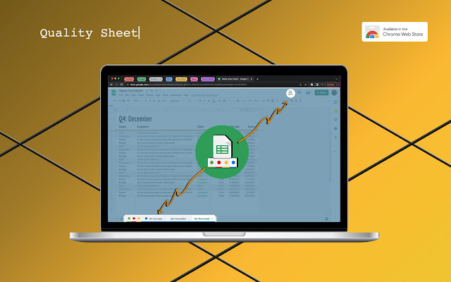 Quality Sheet chrome extension