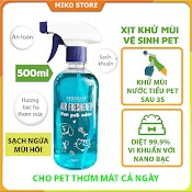 Chai Xịt Khử Mùi Nước Tiểu Chó Mèo, Khử Mùi Hôi Thú Cưng, Beoncare, Sạch Ngứa – Công Nghệ Diệt Khuẩn Nano Silver - 500Ml