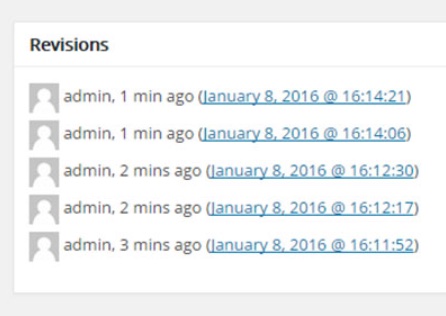 Excluir revisões de postagens antigas do WordPress