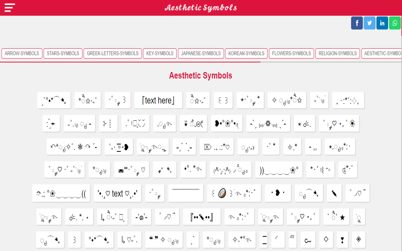 Aesthetic Symbols {copy and paste} Preview image 1