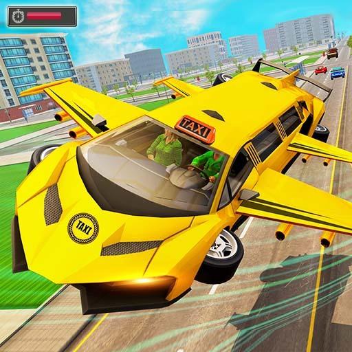 Real Flying Car Limo Taxi Simulator Driving Games