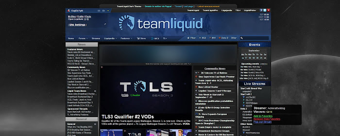 Teamliquid Dark Theme marquee promo image