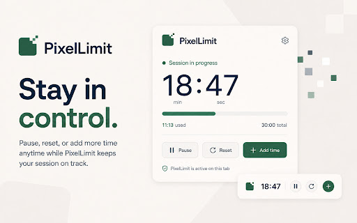 PixelLimit – Screen Time & Focus Timer screenshot 3