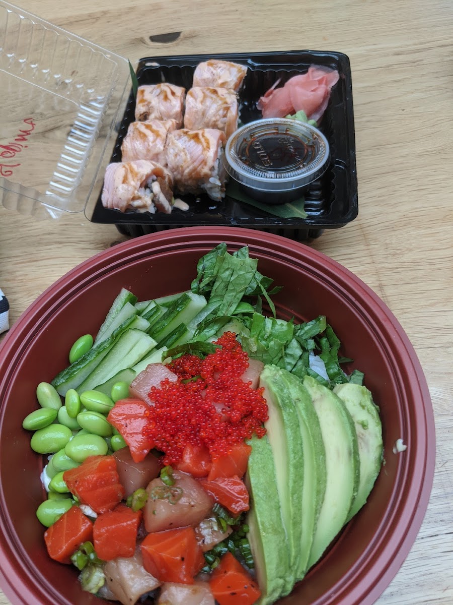 Gluten-Free Poke at Fusian Sushi