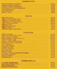 Honey Honey Bar & Restaurant menu 1