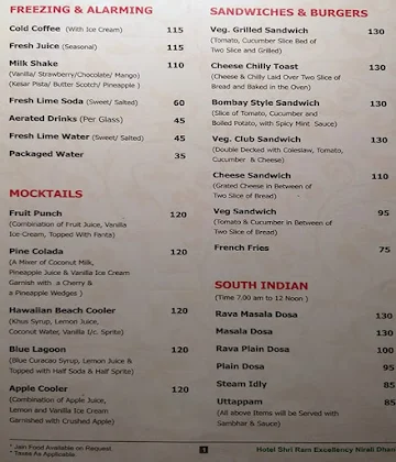 Jeeman - Nirali Dhani menu 