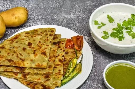 Desi Ghee Aloo Pyaz Paratha