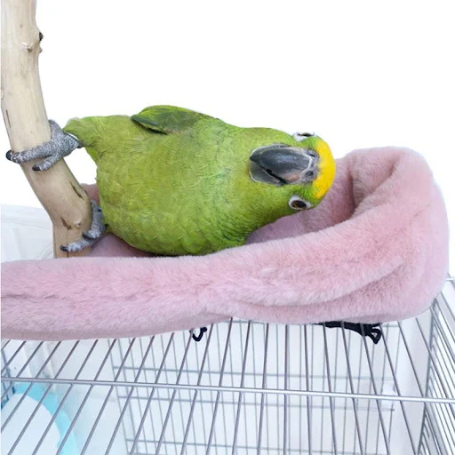 Winter Warm Bird Shawl Nest Corner Parrot Blanket Pet Small Animal Hanging Tent Cage Decoration For Parakeet Lovebird Co