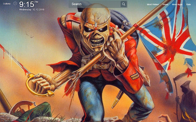 Iron Maiden Wallpapers Theme New Tab