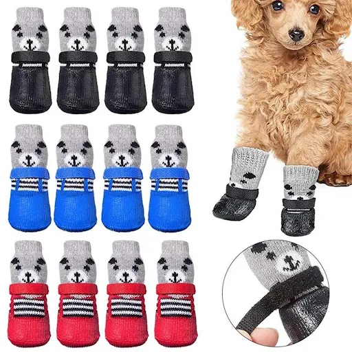 Waterproof Warm Rain Boots Outgoing Chihuahua Anti-Slip Pet socks Dogs Cats Footwear Pet Shoes Pet Booties