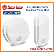 Đèn Led Cảm Biến Gắn Tường Rạng Đông Gt16.Pir 180/15W - 220X100/15W , Đèn Cảm Ứng Chuyển Động Siêu Sáng Ốp Trần