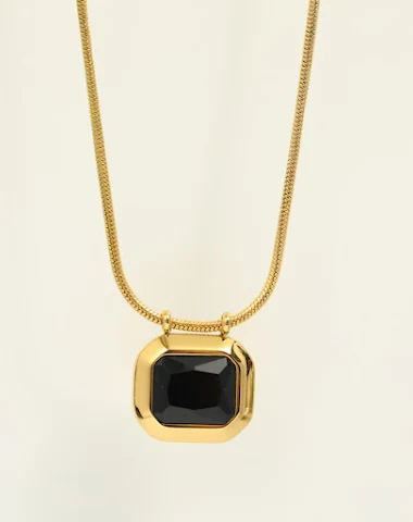 Collar de acero inoxidable con cade - 3