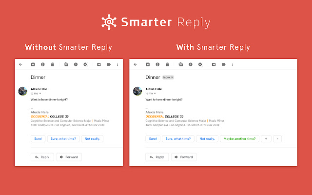 Smarter Reply for Gmail chrome extension